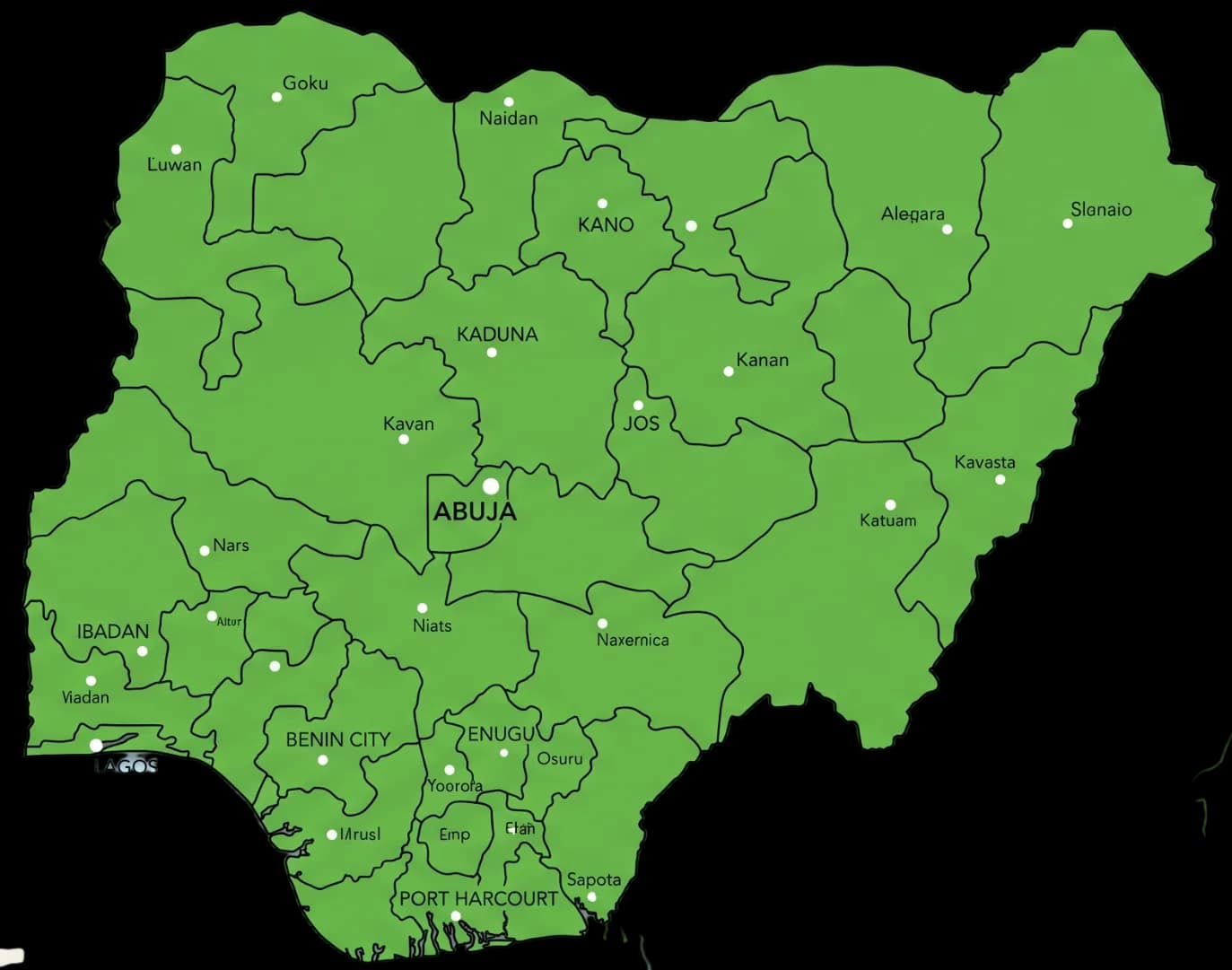 Map of Nigeria