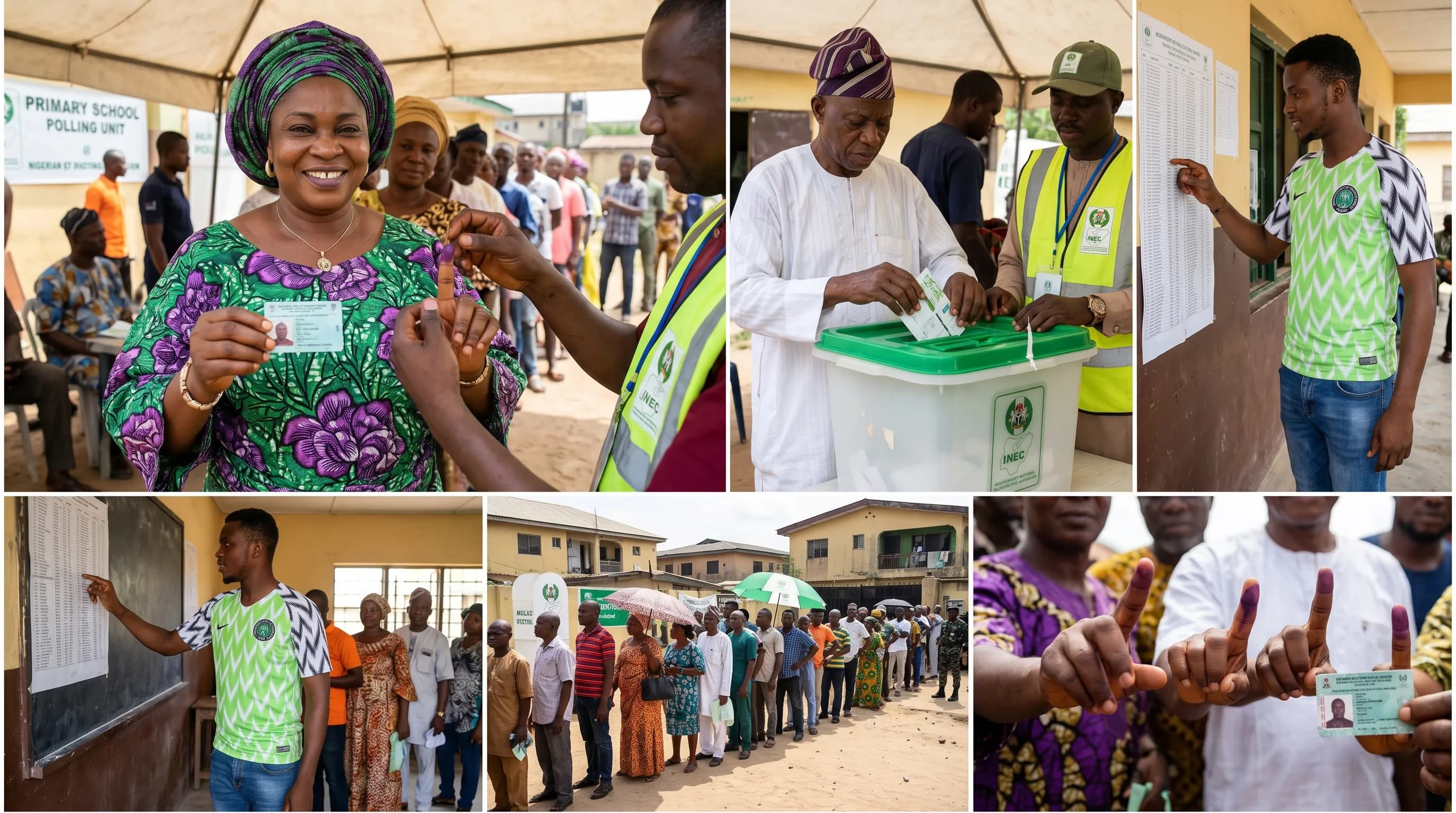 Voters collecting PVC at INEC collection centre